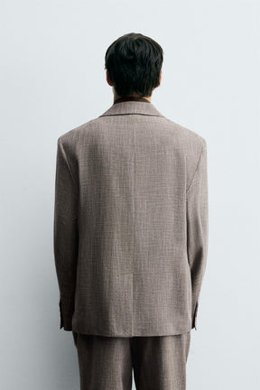 TEXTURED SUIT BLAZER - Image 3