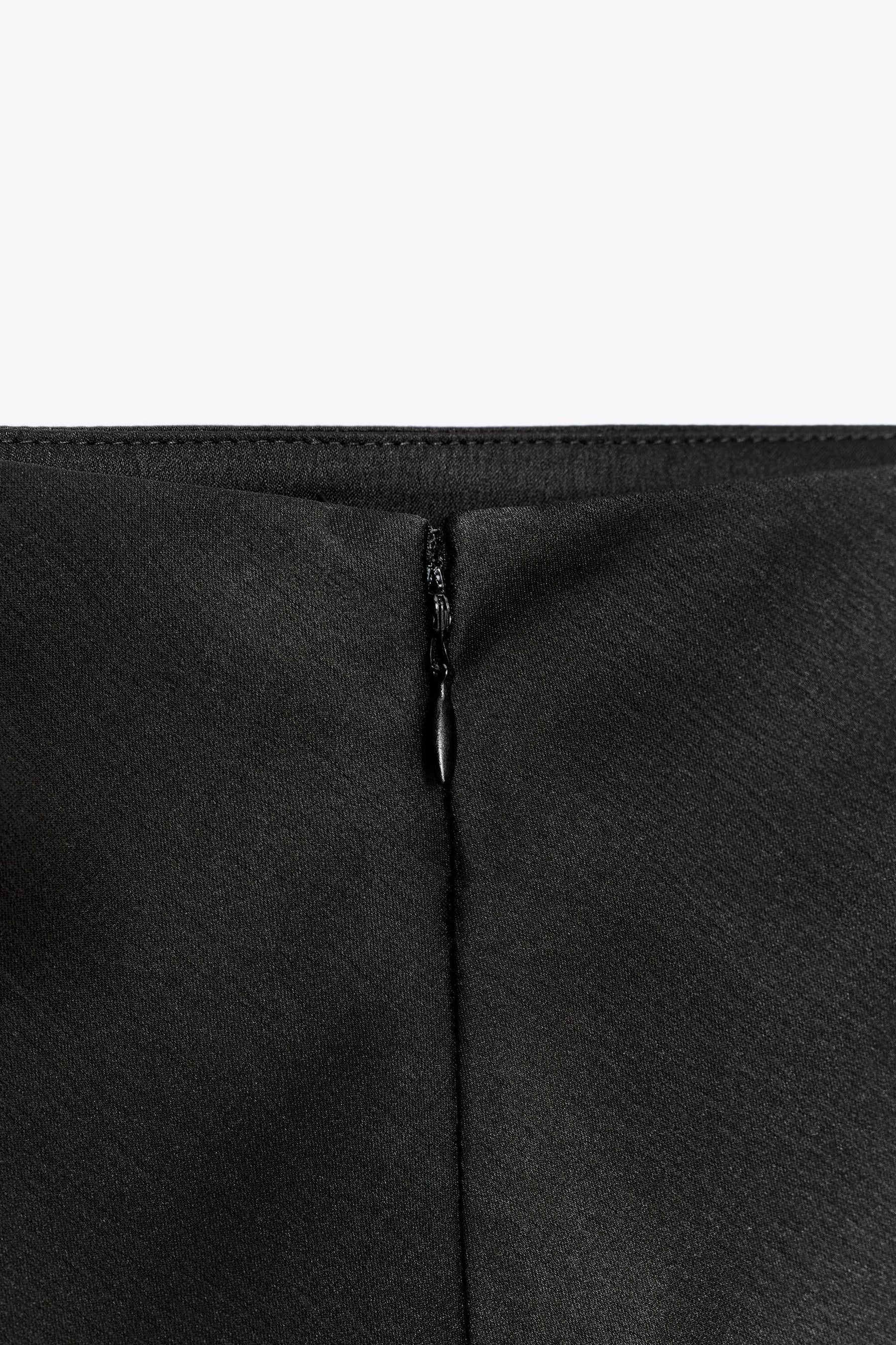 Satin lace skirt