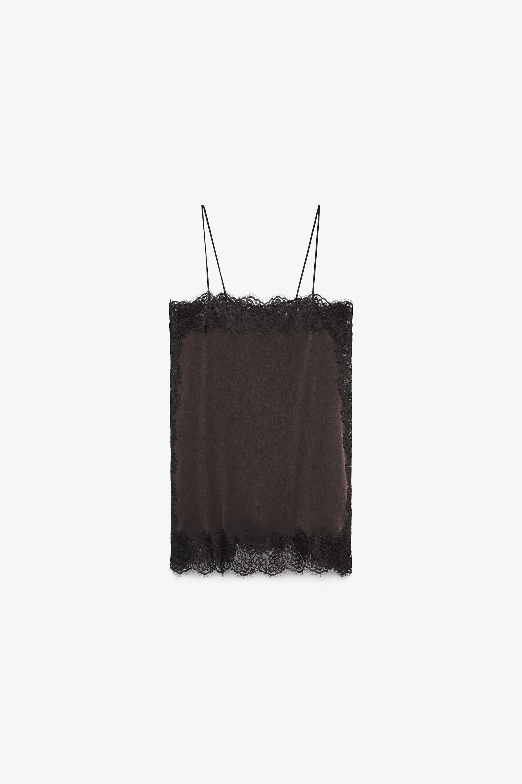Satin-Spitzentop