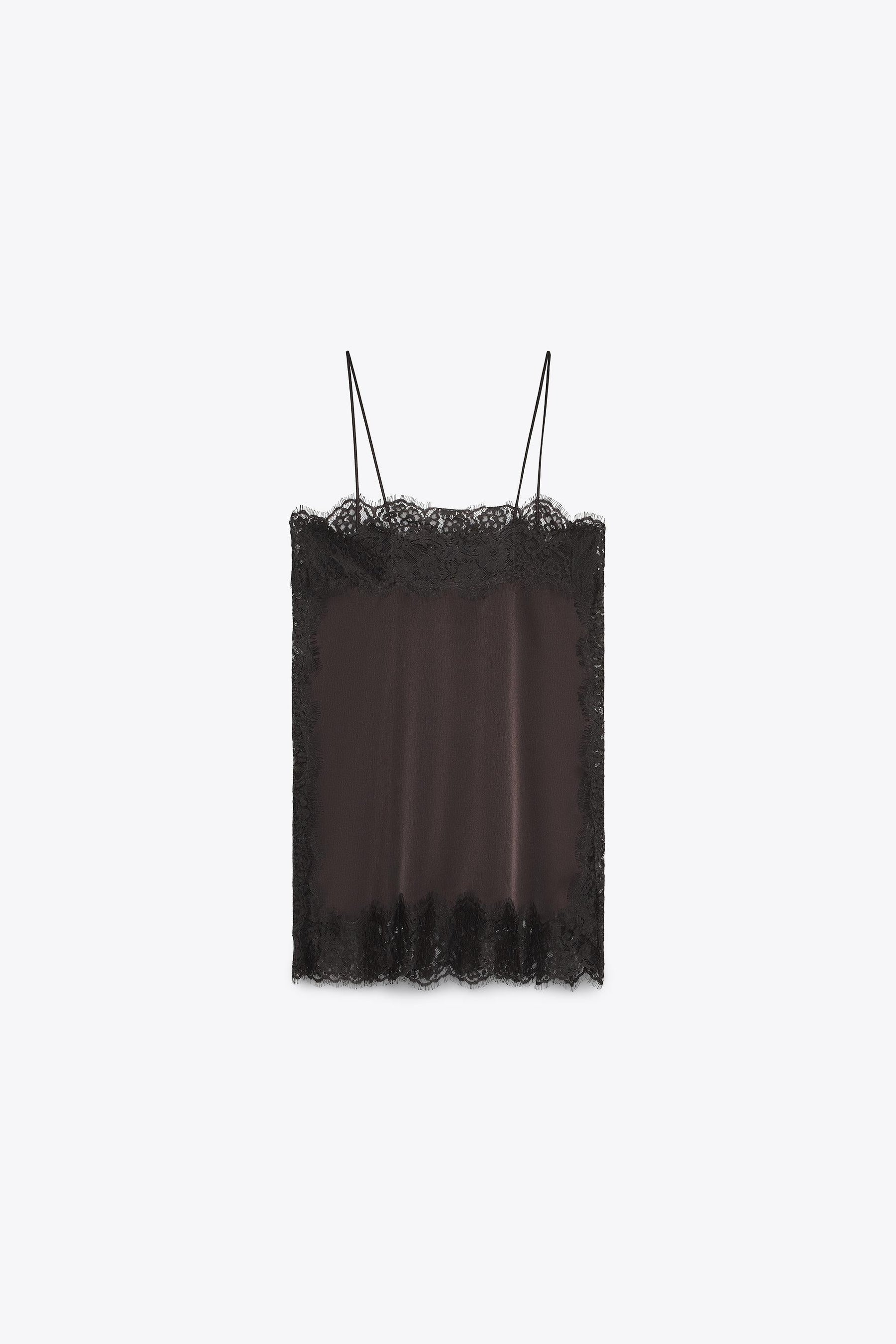 Satin-Spitzentop