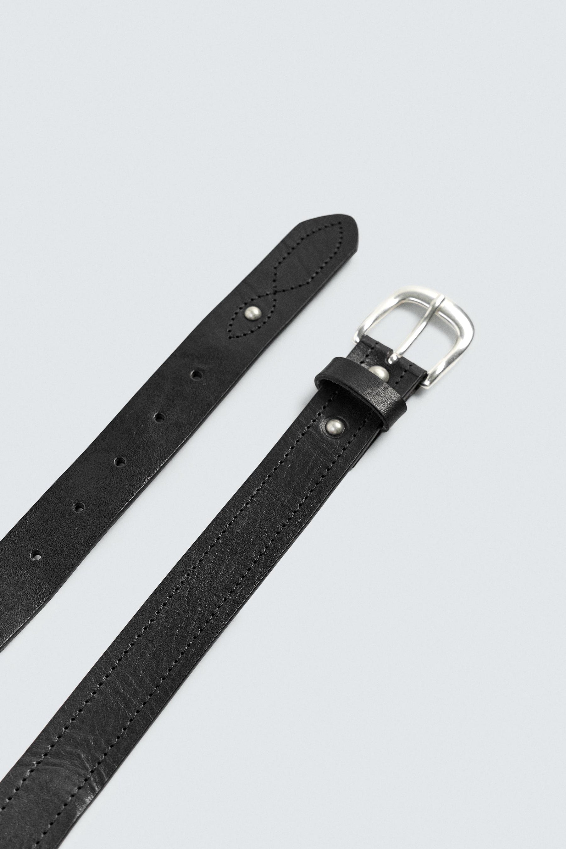 STUDDED LEATHER BELT - Image 2