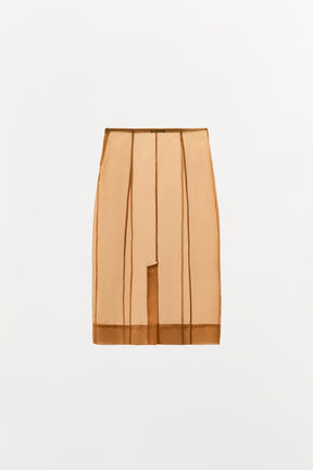 ORGANZA MIDI SKIRT