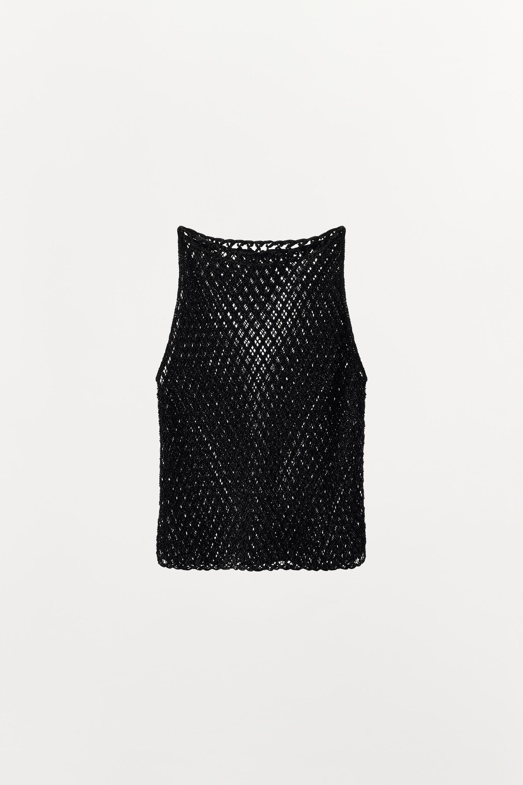 BEADED TEXTURED KNIT TOP