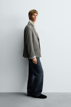 HERRINGBONE SUIT BLAZER - Image 4