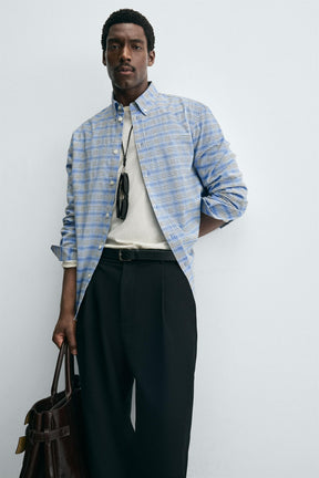 CHECK BUTTON-DOWN COLLAR SHIRT - Image 5