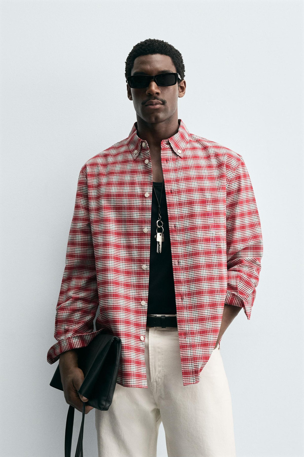 CHECK BUTTON-DOWN COLLAR SHIRT - Image 2