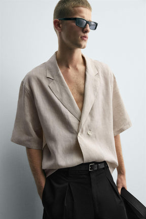 100% LINEN KIMONO SHIRT - Image 5