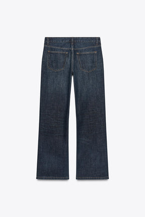 Low-Rise Bootcut Jeans