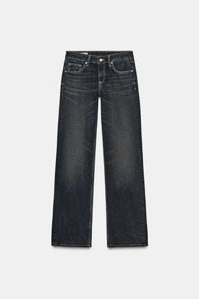 Low Rise Wide Jeans