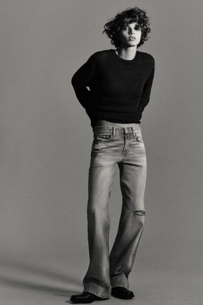 WIDE-LEG MID-WAIST JEANS