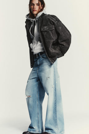 MID-WAIST BAGGY JEANS