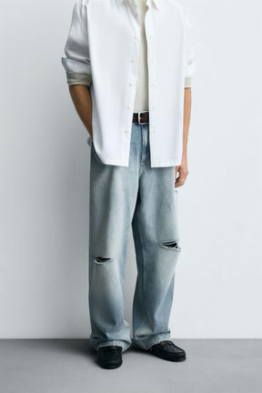 RIPPED BAGGY FIT JEANS - Image 2