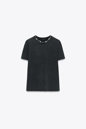 Faded-Effect T-Shirt