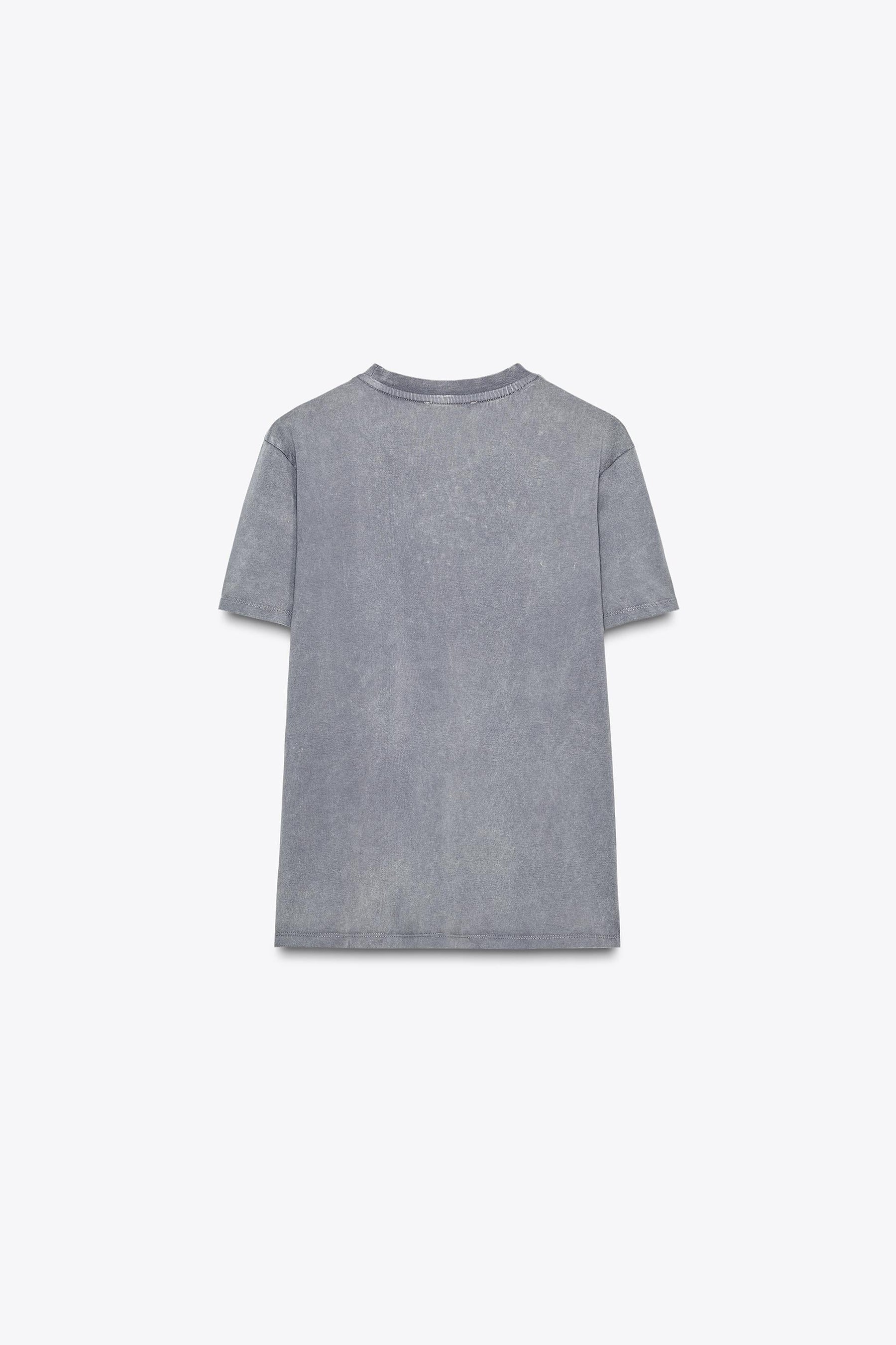 Faded-Effect T-Shirt