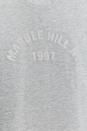 Metallic Thread Slogan T-Shirt