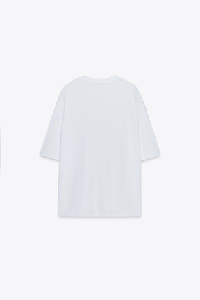 T-SHIRT WITH SLOGAN