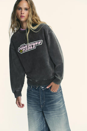 Washed-effect sweatshirt
