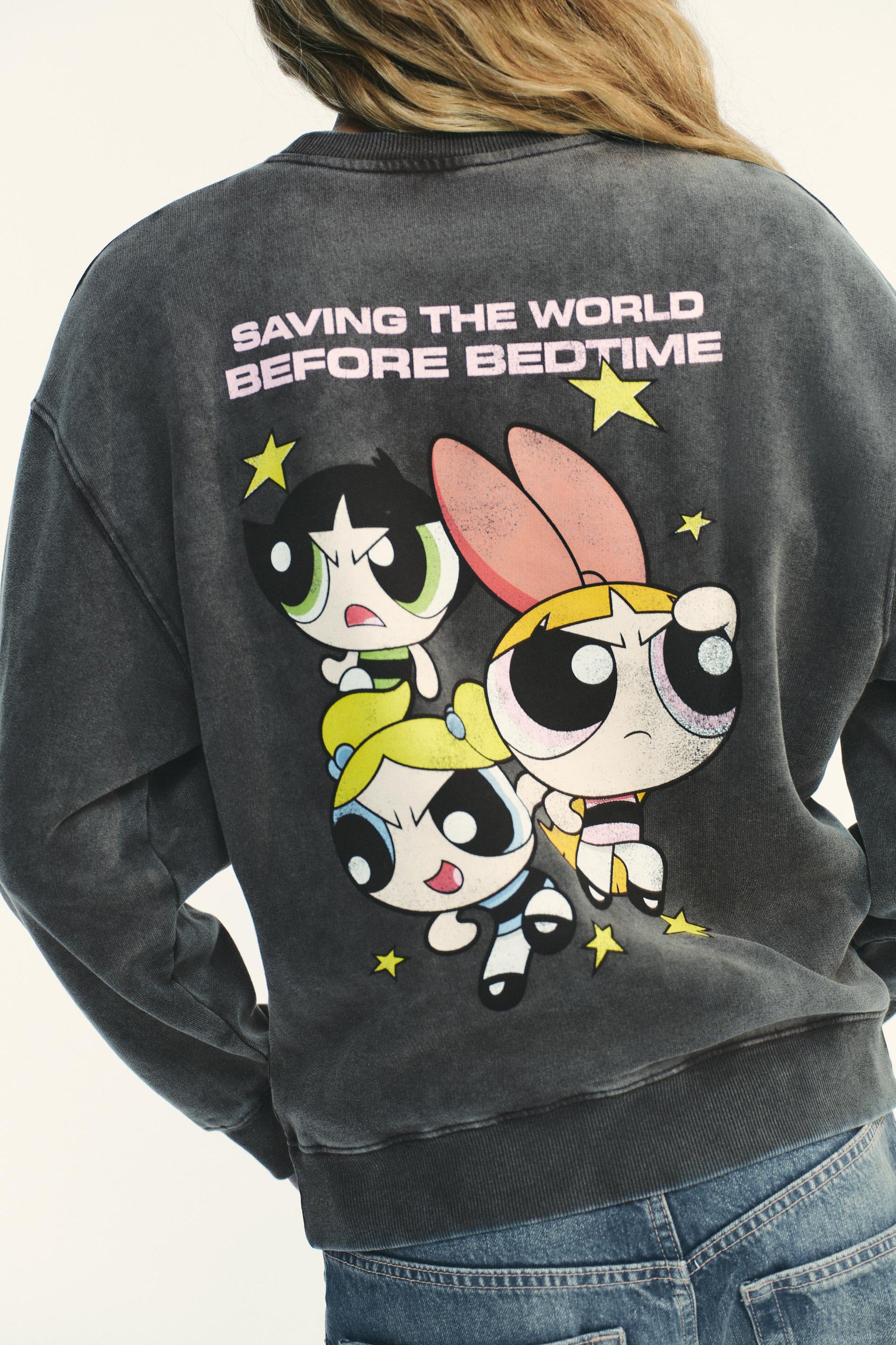 Washed-effect sweatshirt