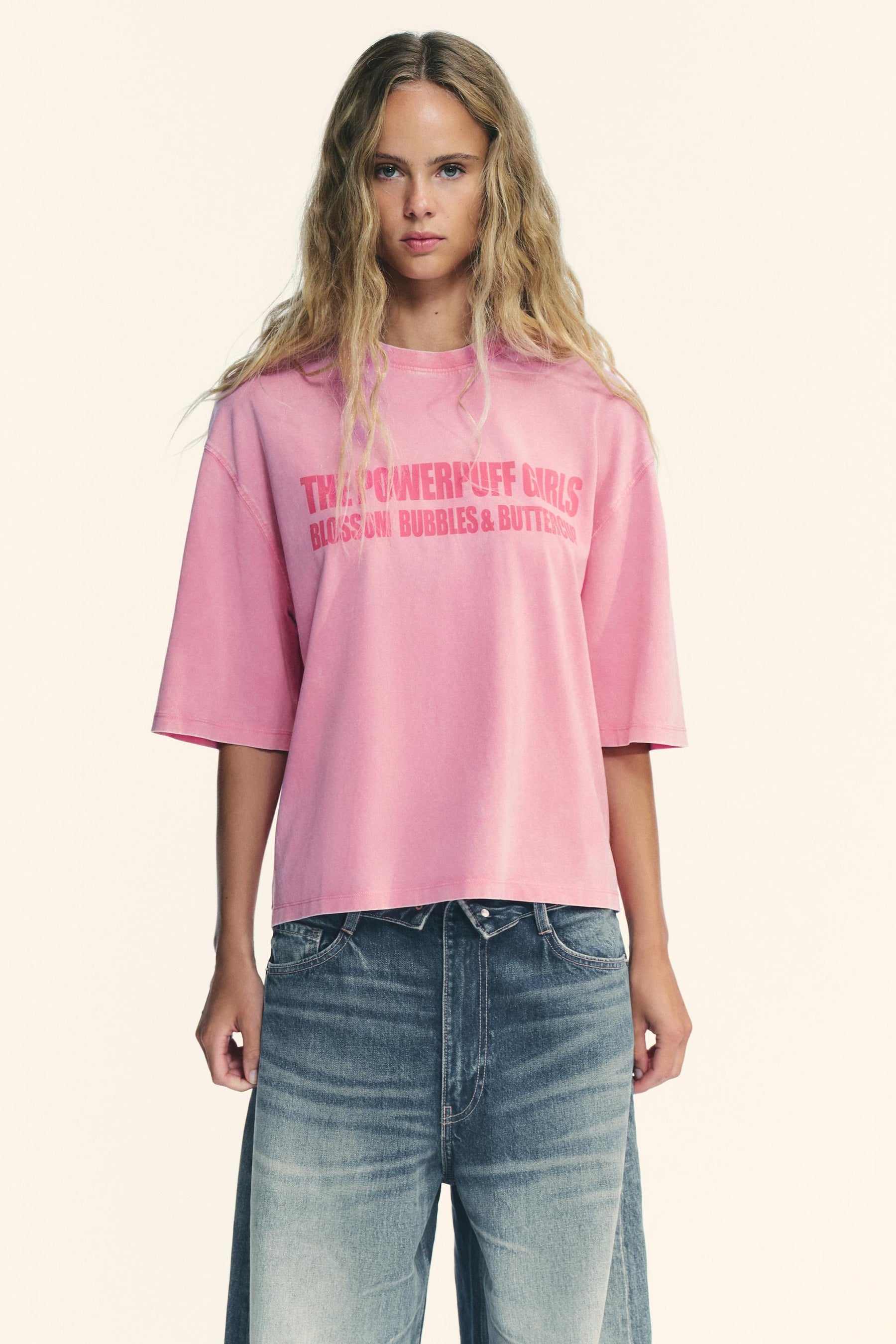 Faded-effect T-shirt