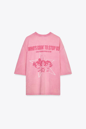 Faded-effect T-shirt