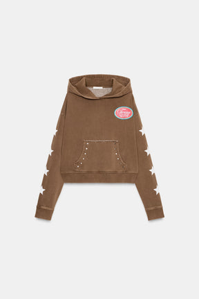 SLOGAN PRINT HOODIE