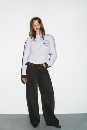 Slogan Print Sweatshirt