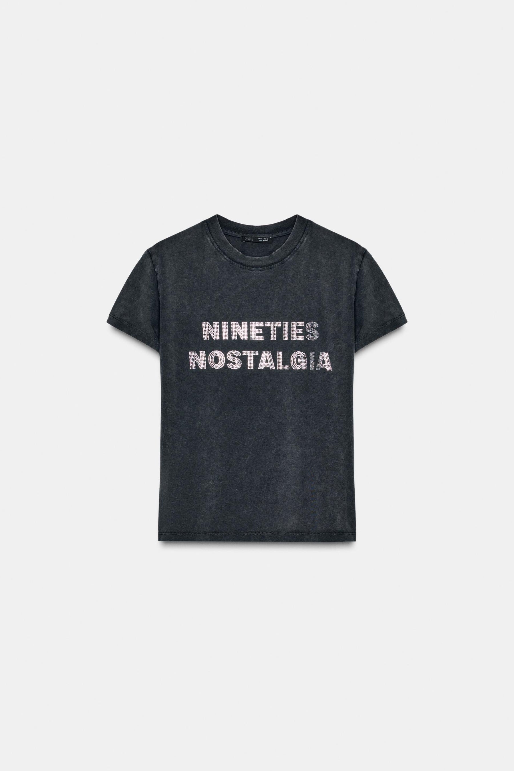 Washed Slogan Shirt