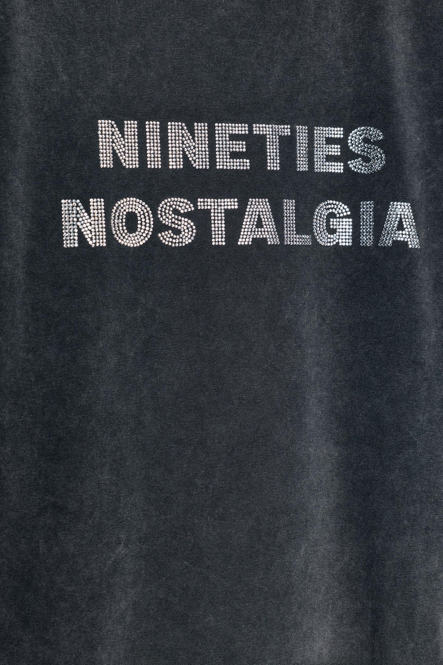 Washed Slogan Shirt