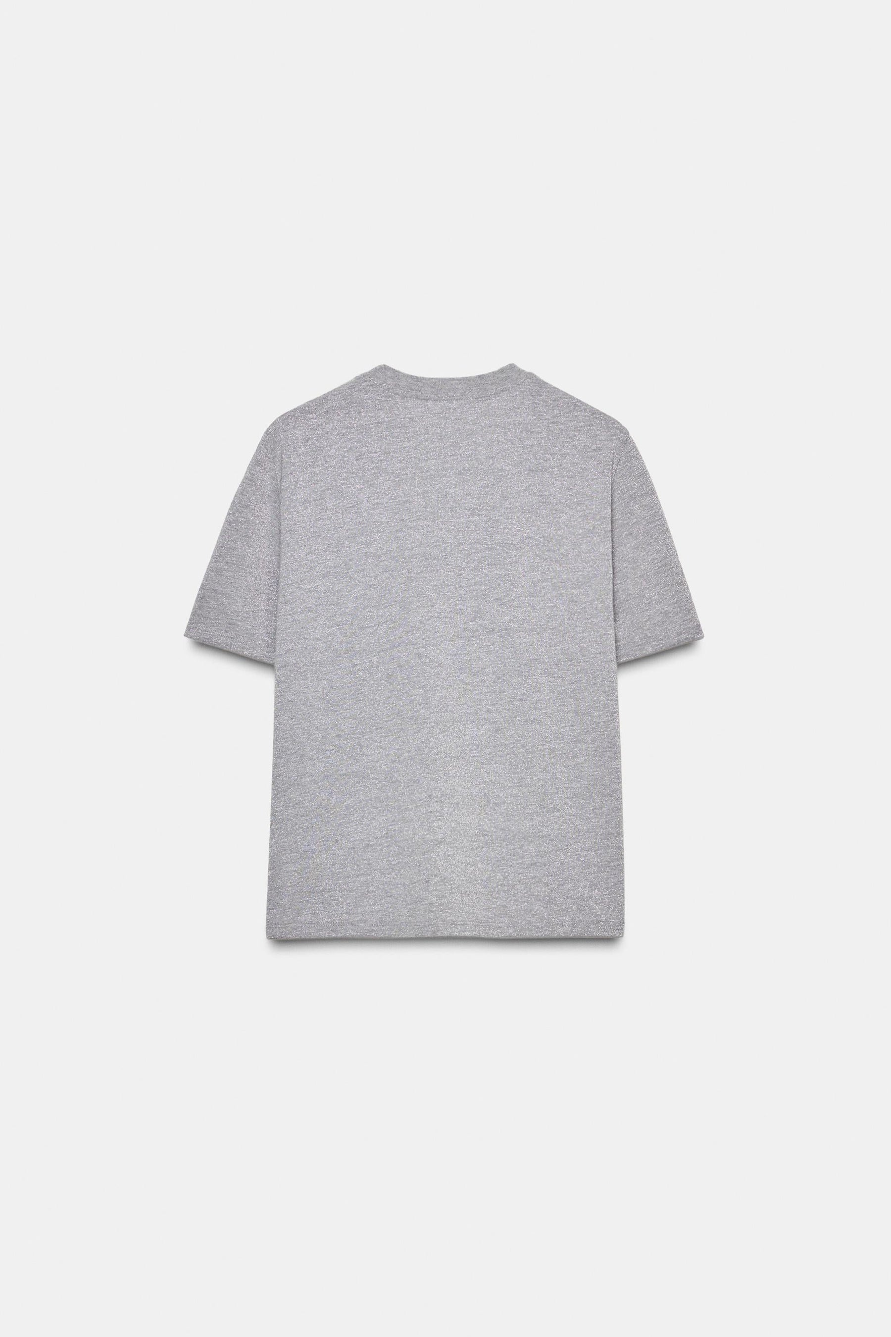SHIMMER TEXT T-SHIRT