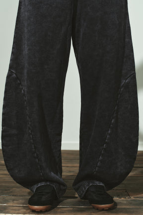 WASHED CARROT TROUSERS
