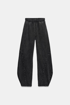 WASHED CARROT TROUSERS