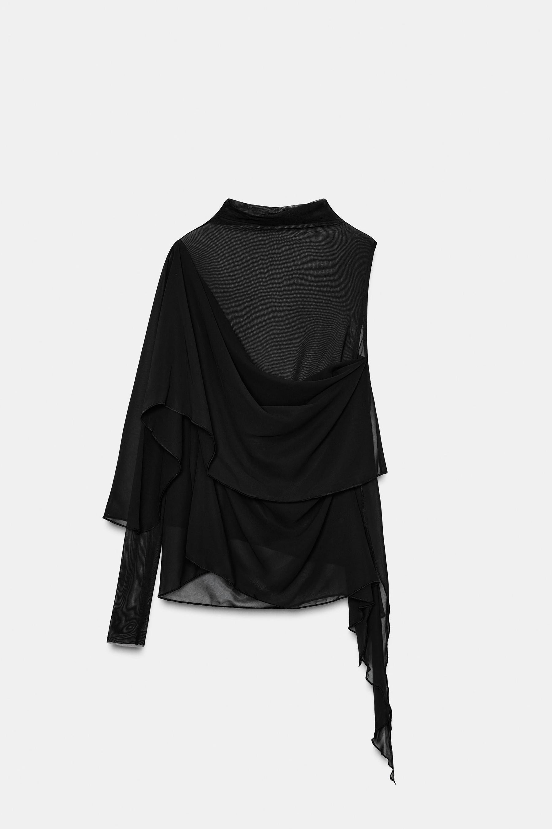 Layered Tulle Blouse