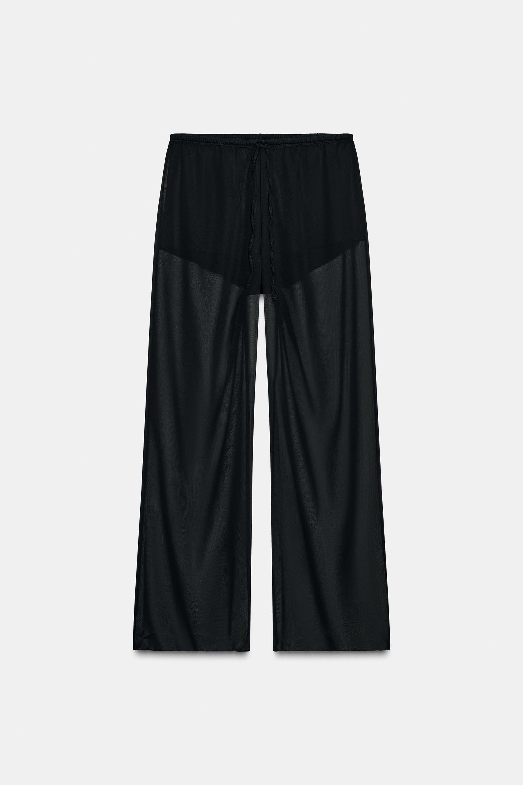 Semi-Sheer Flowing Trousers