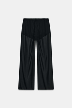 Semi-Sheer Flowing Trousers