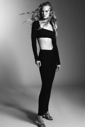 Crepe Crop Top