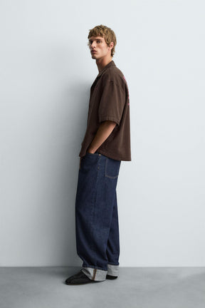 CONTRAST GRAPHIC PRINT SHIRT - Image 4