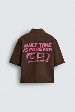 CONTRAST GRAPHIC PRINT SHIRT - Image 7