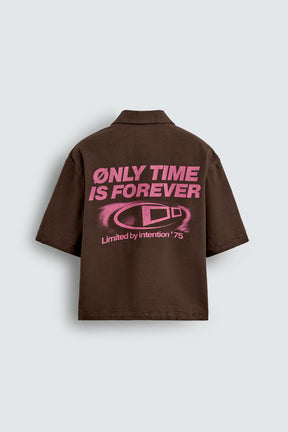 CONTRAST GRAPHIC PRINT SHIRT - Image 8