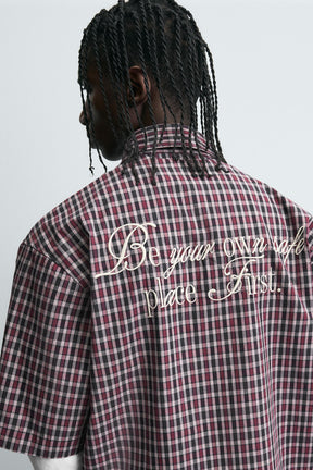 EMBROIDERED CHECK SHIRT - Image 6