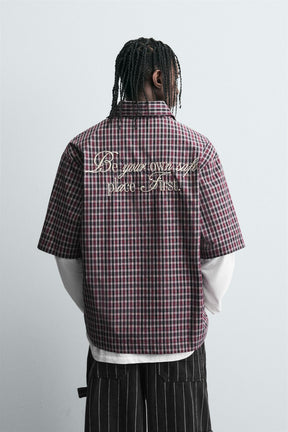 EMBROIDERED CHECK SHIRT - Image 3