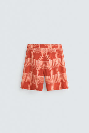 "Printed long swimming trunks" - Image 6