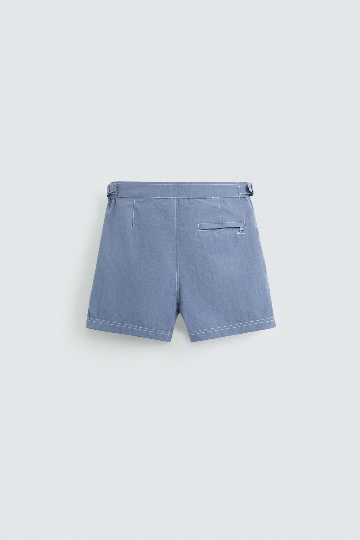 CONTRAST WASH MID-LENGTH SWIMMING TRUNKS - Image 2