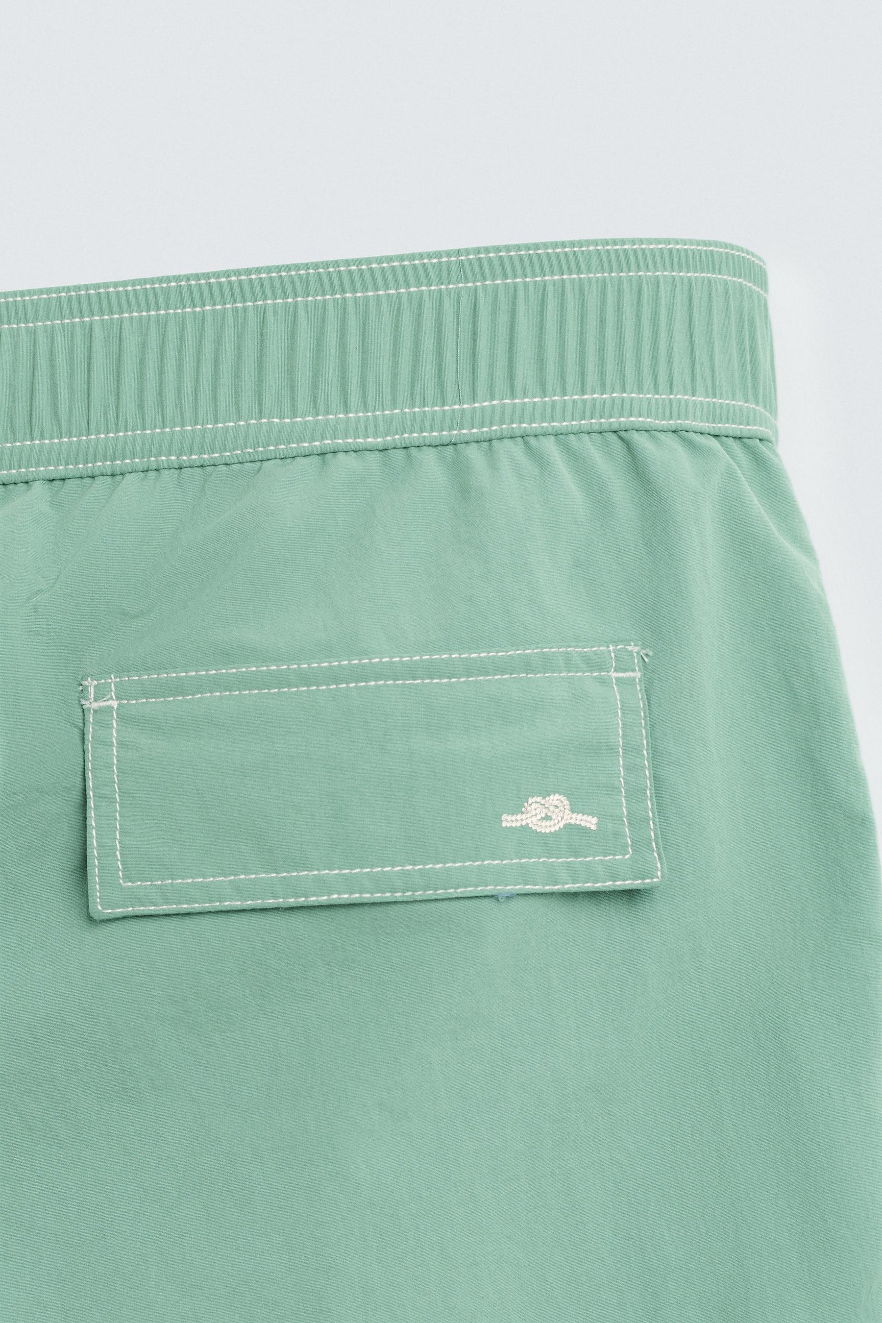 CONTRAST WASH MEDIUM SWIMMING TRUNKS - Image 4