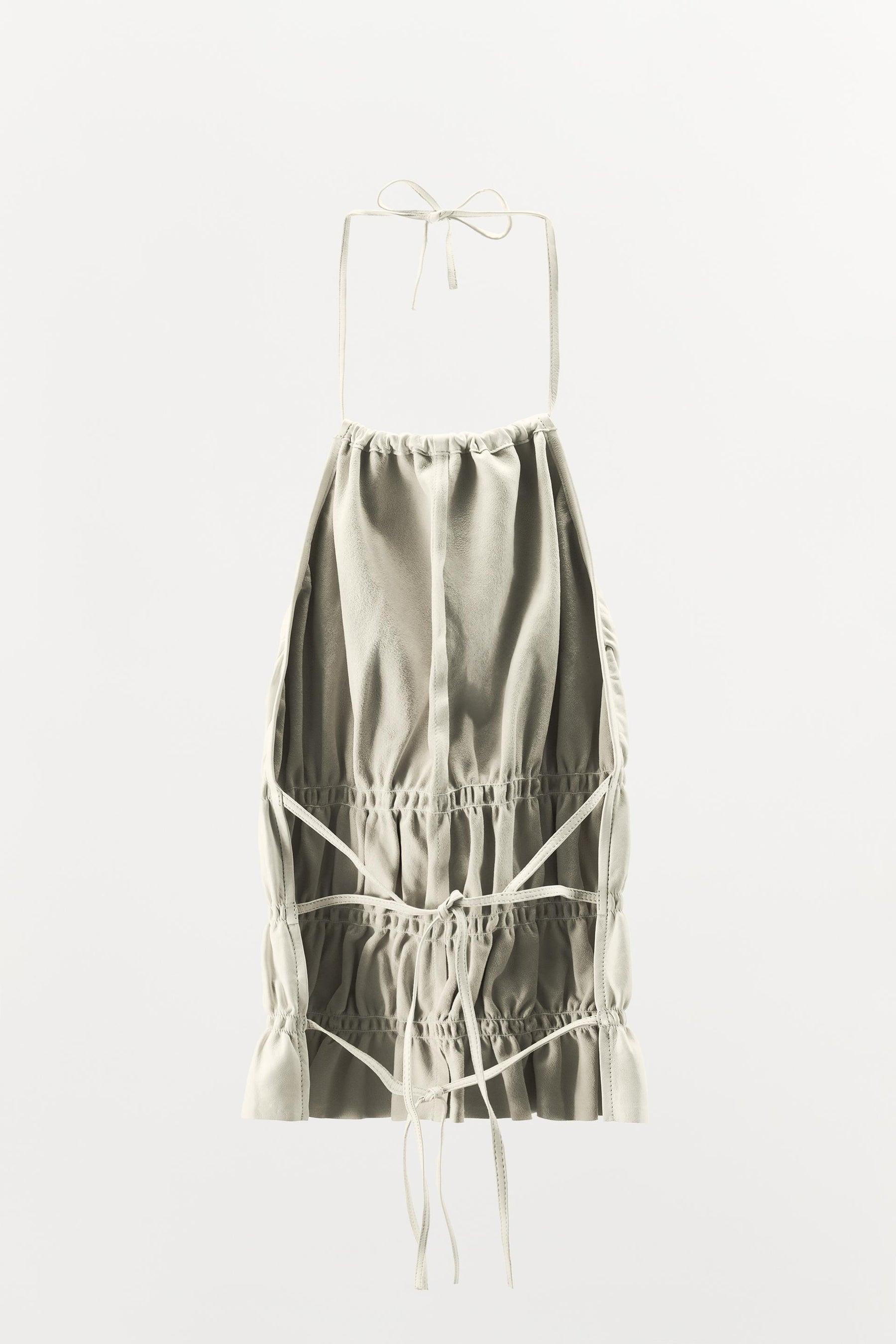 100% Leather Halter Top