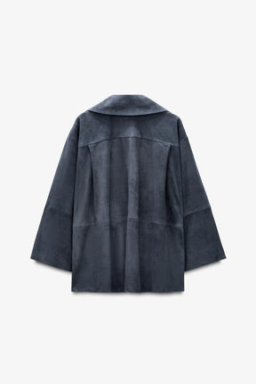 Suede Leather Pocket Shirt