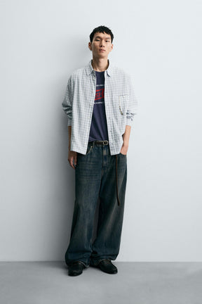 TEXTURED CHECK SHIRT - Image 1
