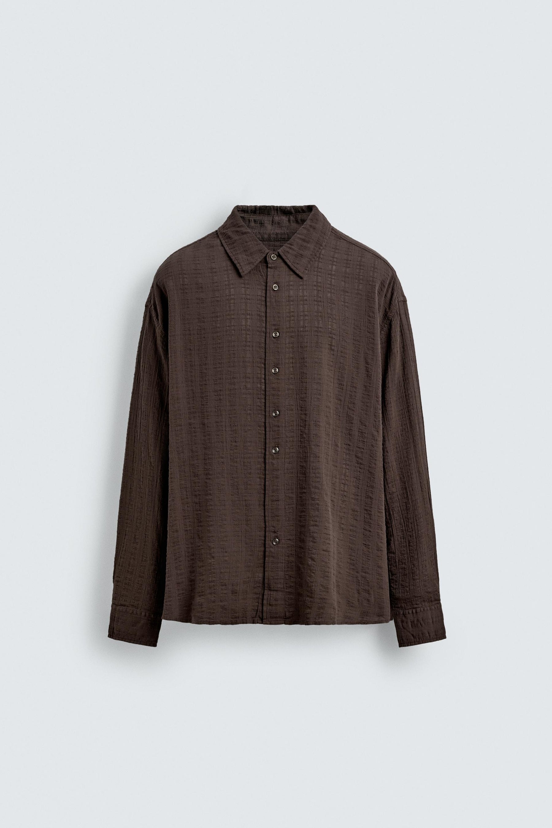 TEXTURED CHECK SHIRT - Image 6