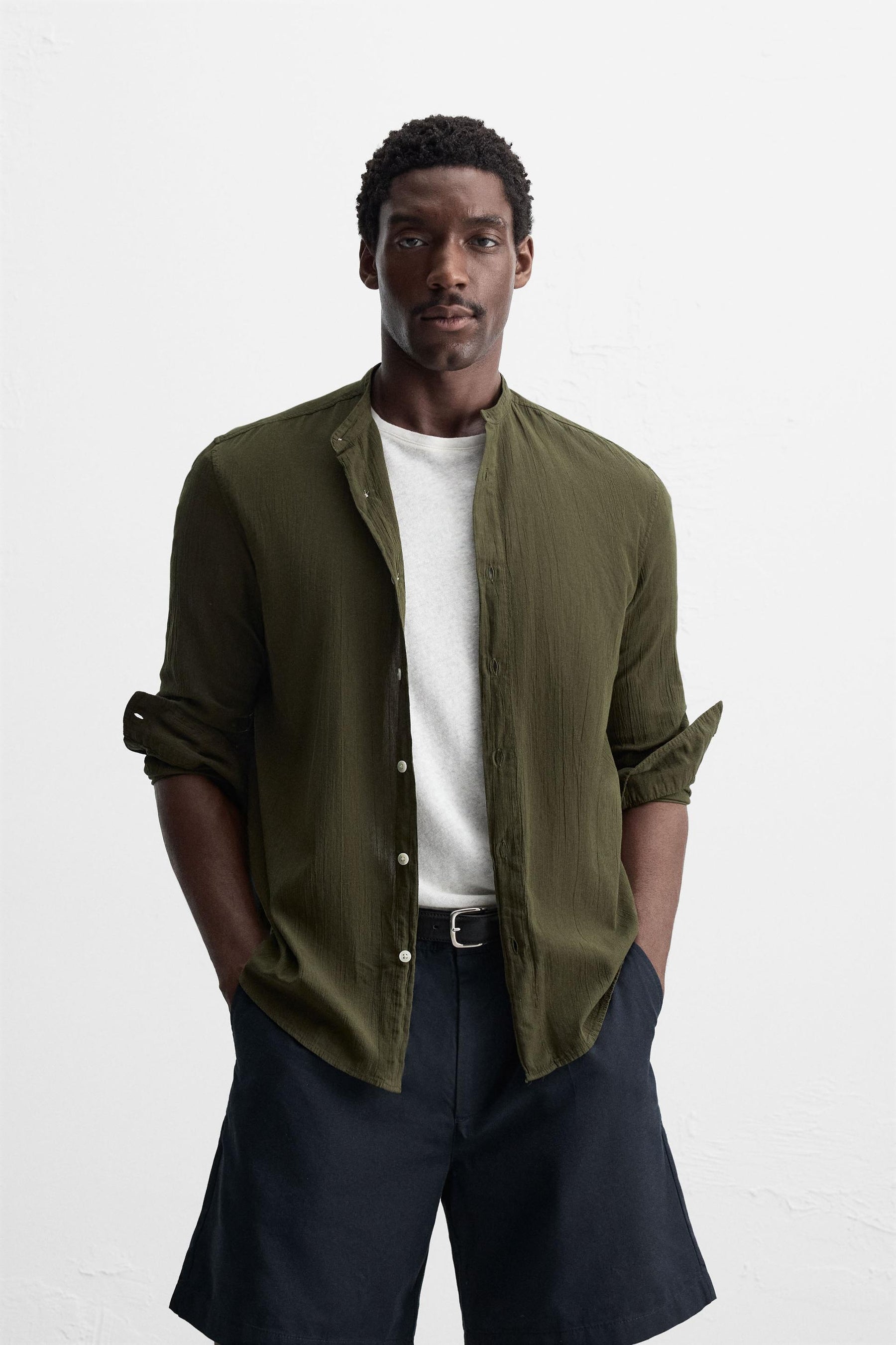 CREASED-EFFECT SHIRT - Image 2