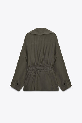 Belted flowing jacket