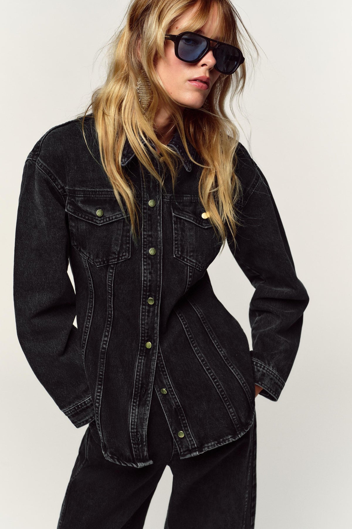 Fitted Denim Shirt